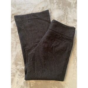 Banana Republic Pants Sz 8 Gray Harrison Straight Wool Blend Lined Office Attire